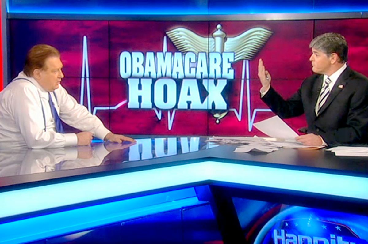 Bob Beckel, Sean Hannity         (Fox News)
