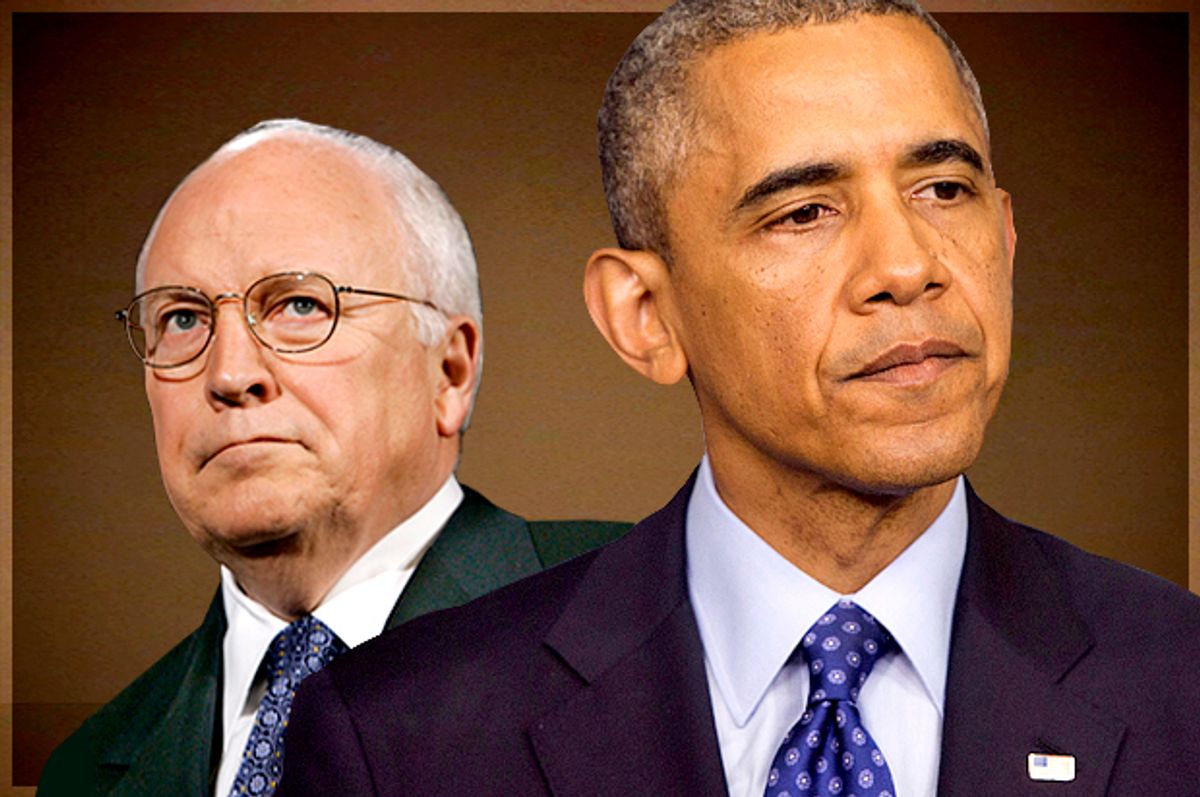 Dick Cheney, Barack Obama                  (AP/J. Scott Applewhite/Pablo Martinez Monsivais/Photo montage by Salon)