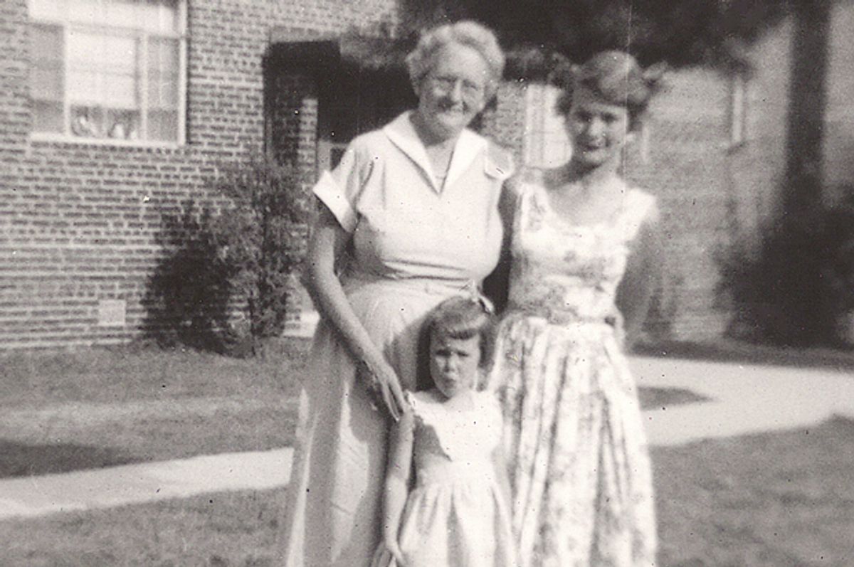 The author's family: Her grandmother, sister, and mother.