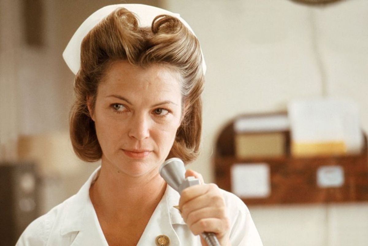 Louise Fletcher as Nurse Ratched in "One Flew Over the Cuckoo's Nest"