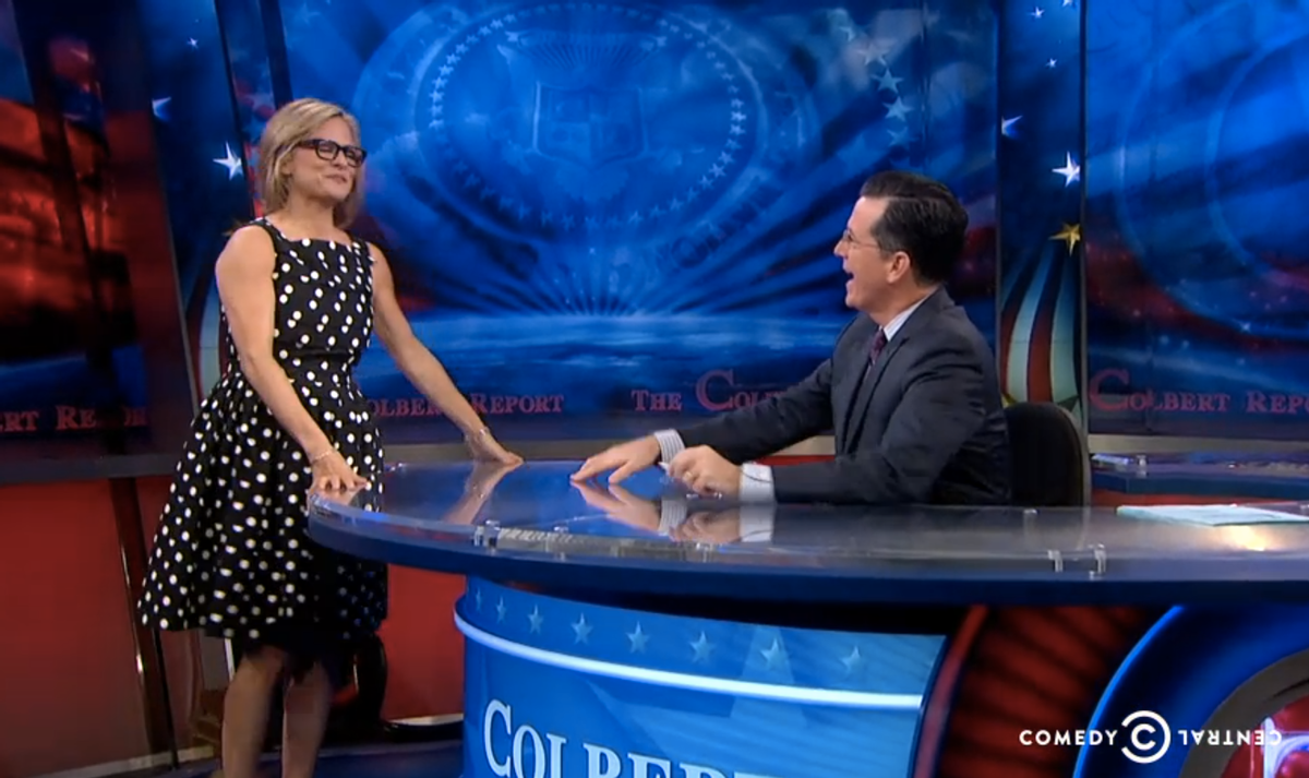  Amy Sedaris and Stephen Colbert          (Comedy Central)