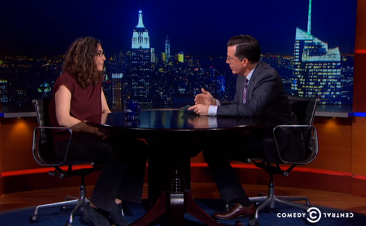  Sarah Koenig and Stephen Colbert    (Comedy Central)