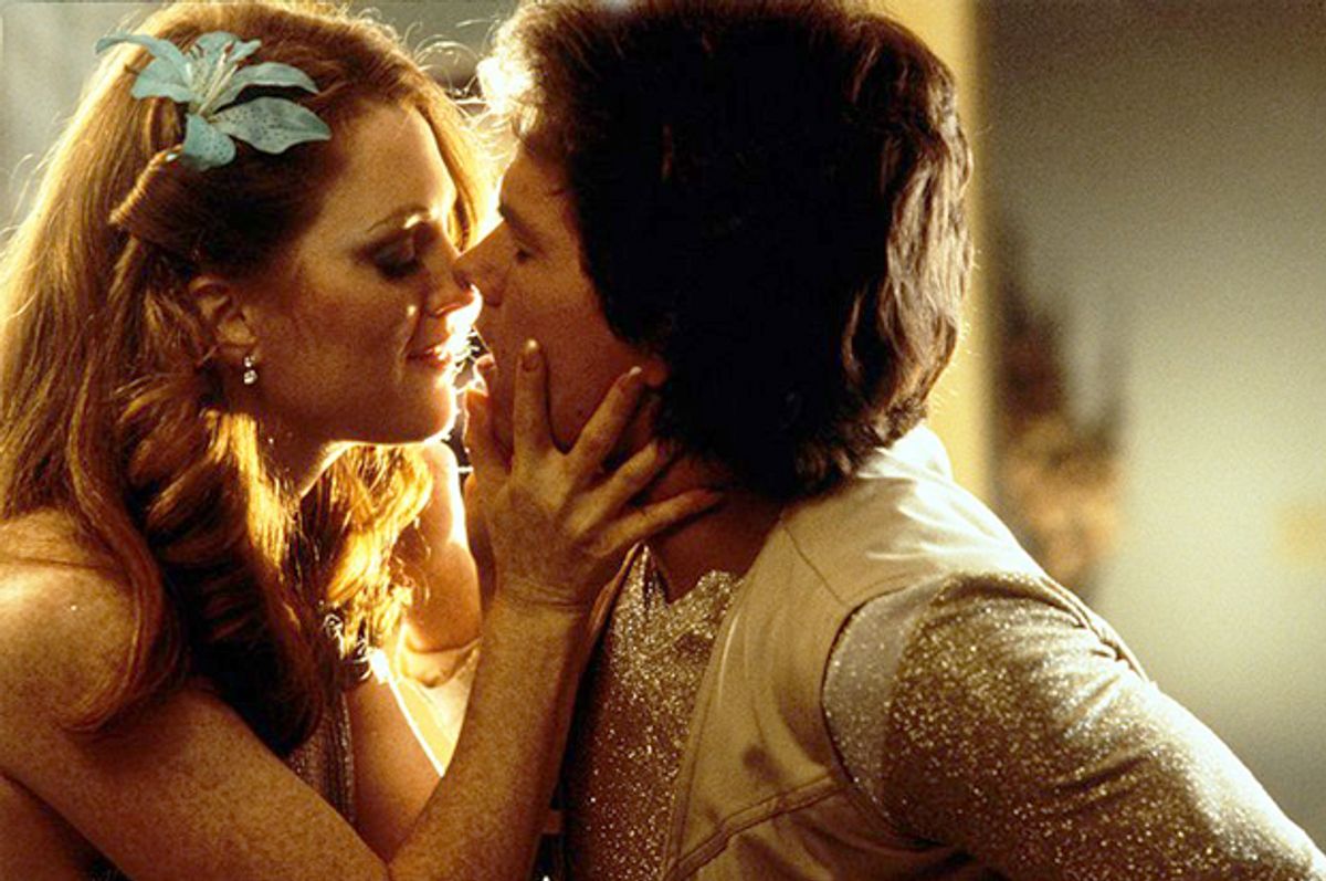 Julianne Moore and Mark Wahlberg in "Boogie Nights"      (New Line Cinema)