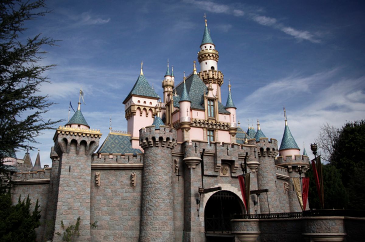 The Sleeping Beauty's Castle at Disneyland, Thursday, Jan. 22, 2015.       (AP/Jae C. Hong)