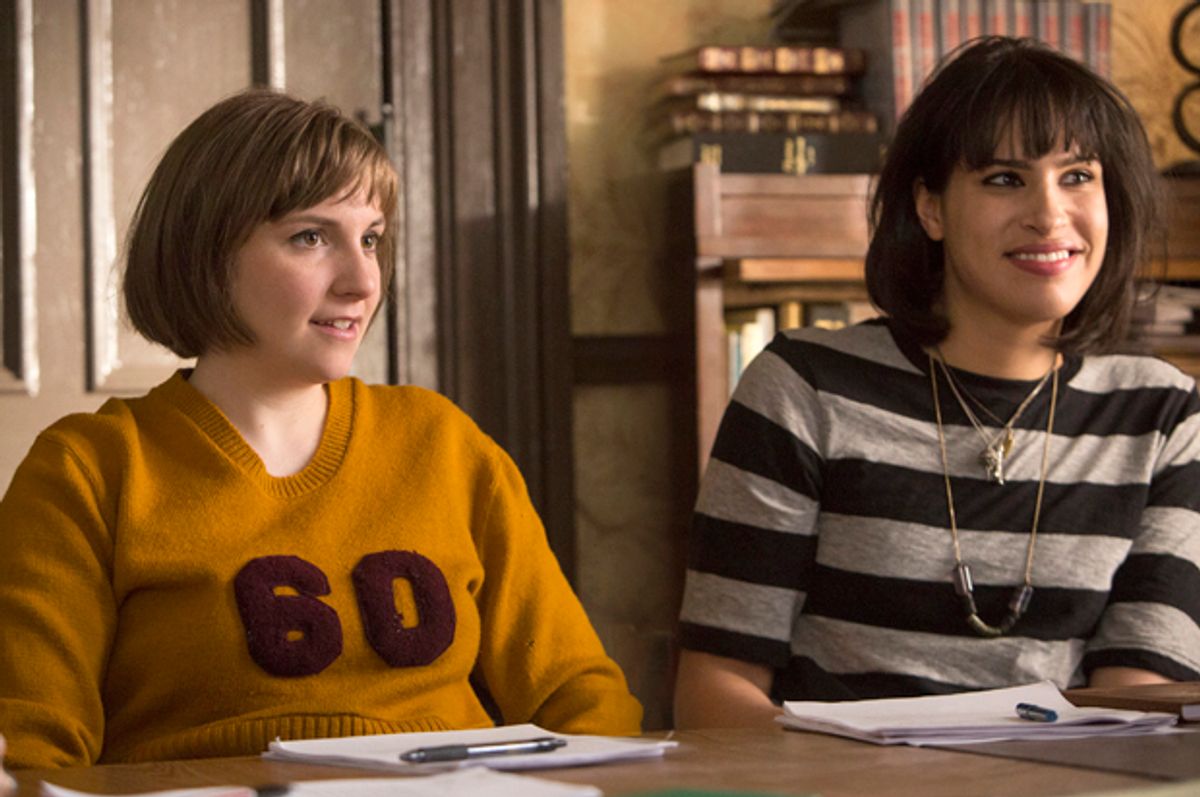 Lena Dunham and Desiree Akhavan in "Girls"        (HBO/Craig Blankenhorn)