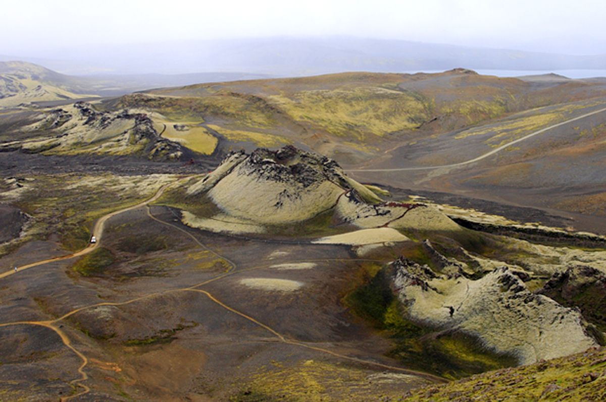 The Laki Crater in Iceland.    (<a href='http://www.shutterstock.com/gallery-364483p1.html'>Rudolf Tepfenhart</a> via <a href='http://www.shutterstock.com/'>Shutterstock</a>)