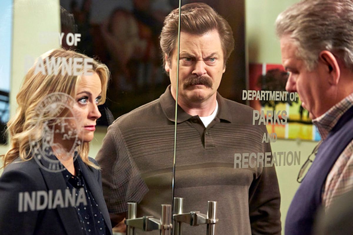 Amy Poehler and Nick Offerman in "Parks and Recreation"        (NBC/Ben Cohen)