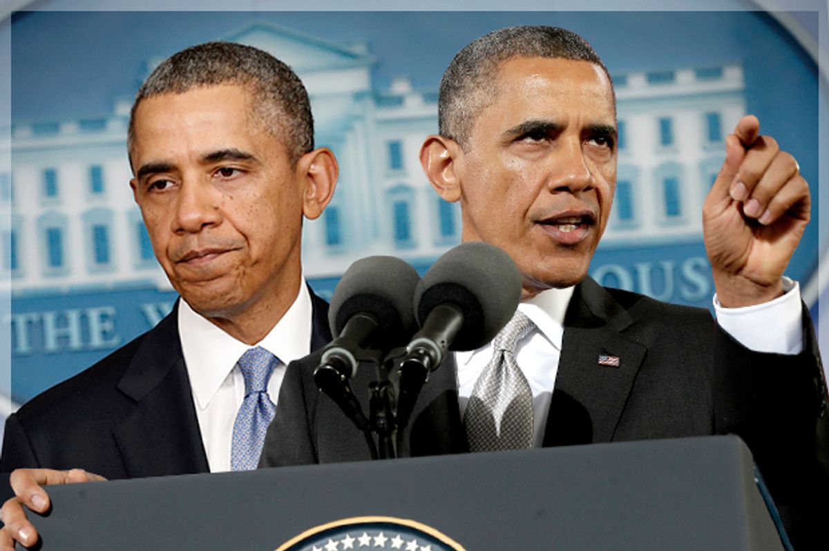 Barack Obama, Barack Obama     (Reuters/Kevin Lamarque/AP/Pablo Martinez Monsivais/Photo montage by Salon)