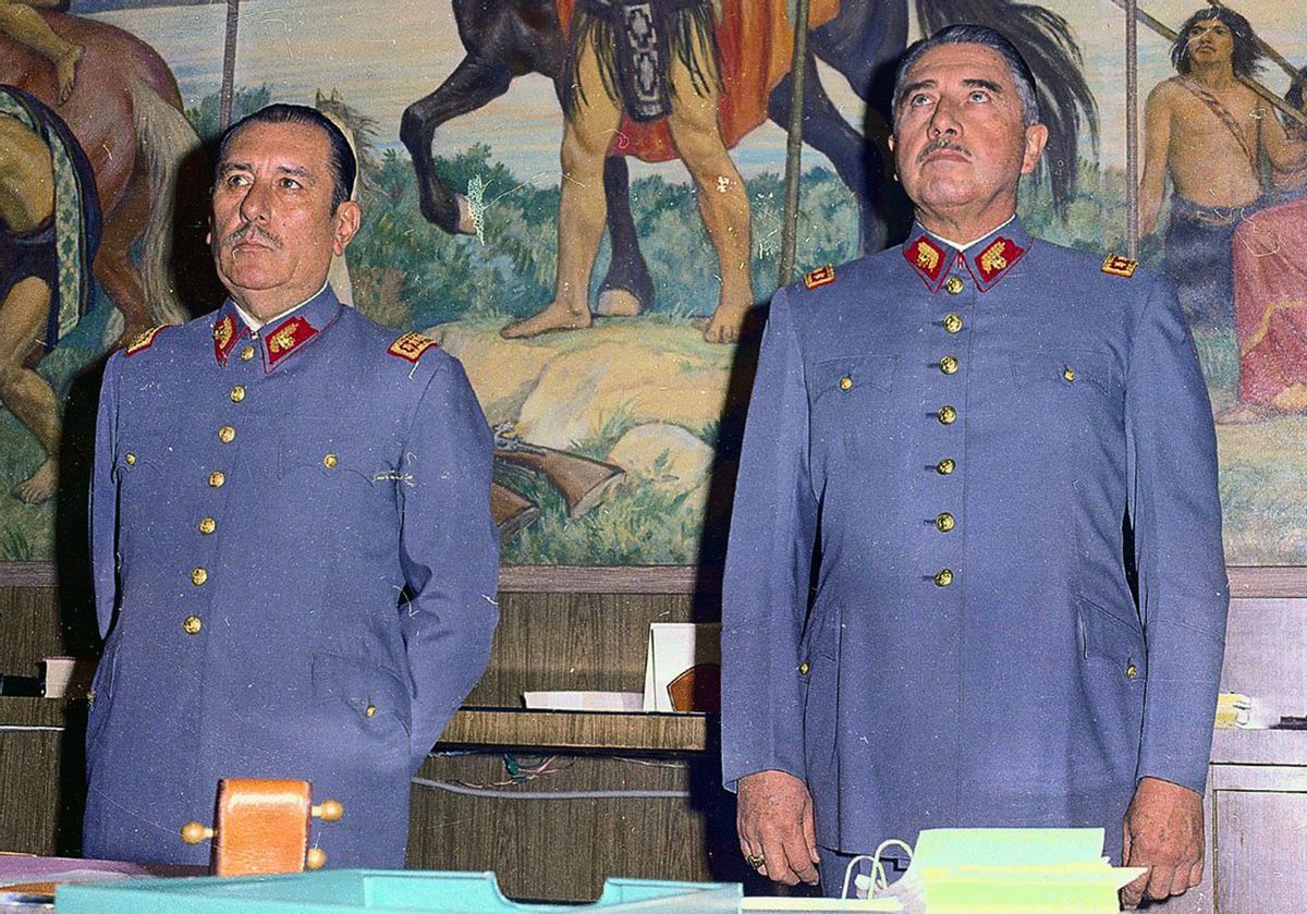 Gen. Augusto Pinochet, right, appears with former Army Chief Gen. Carlos Prats  (AP/La Tercera)