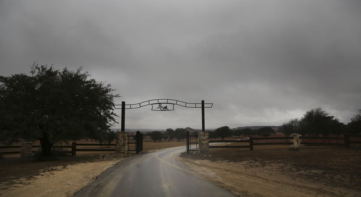 This Thursday, Jan. 22, 2015 photo shows the front entrance of the Rough Creek Lodge resort near Glen Rose, Texas. Eddie Ray Routh, an Iraq war veteran who was battling post-traumatic stress disorder and other personal issues is scheduled to stand trial in nearby Stephenville, Texas in the slayings of two men who were trying to help him, former Navy SEAL sniper Chris Kyle and Chad Littlefield. The two were found dead at the gun range here on Feb. 2, 2013. (AP Photo/LM Otero) (AP)