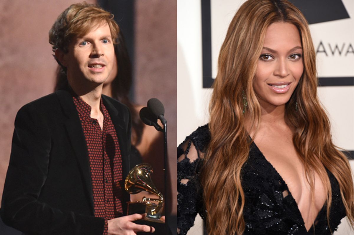 Beck, Beyonce            (AP/John Shearer/Jordan Strauss)