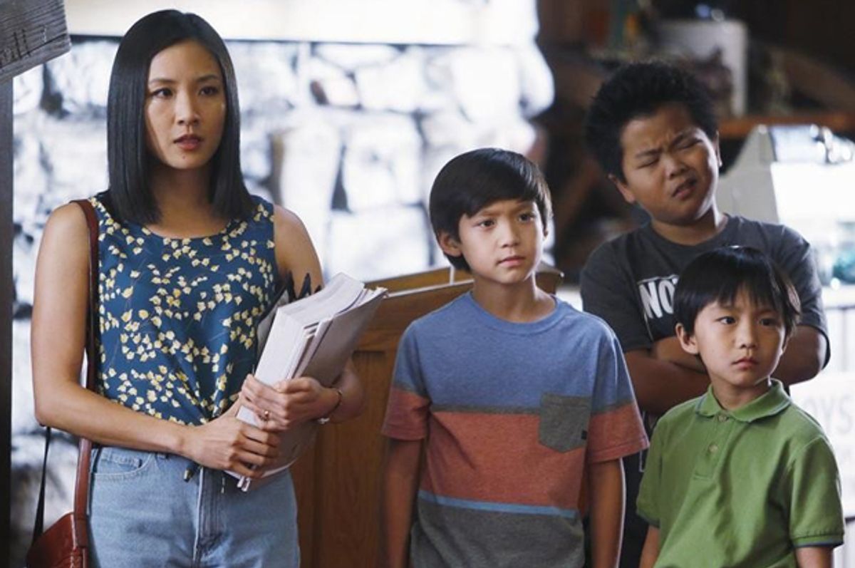 Constance Wu, Forrest Wheeler, Ian Chen and Hudson Yang in "Fresh Off the Boat"        (ABC/Jordin Althaus)