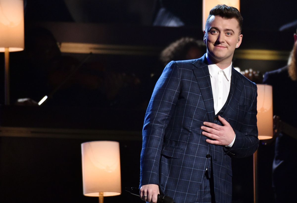 Sam Smith performs at the 57th annual Grammy Awards on Sunday, Feb. 8, 2015, in Los Angeles. (Photo by John Shearer/Invision/AP) (John Shearer/invision/ap)