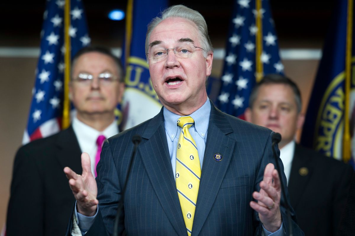 FILE - In this March 17, 2015, file photo, House Budget Committee Chairman Rep. Tom Price, R-Ga. speaks on Capitol Hill in Washington.  (AP)