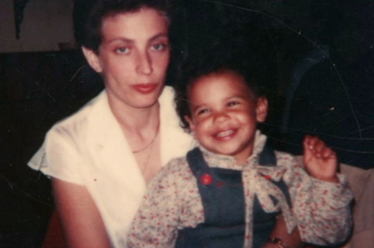 A photo of Lacey Schwartz and her mother, in "Little White Lie"        (PBS)