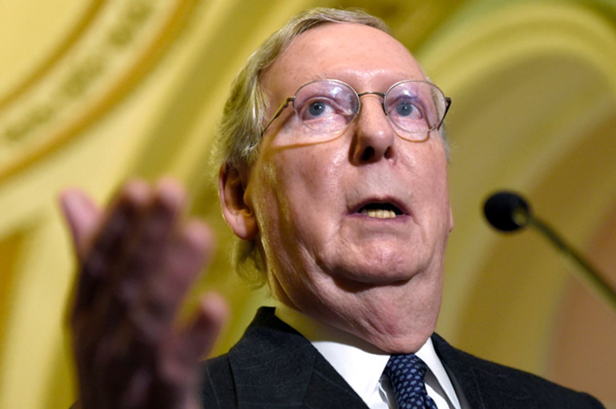 Highway to healthcare repeal: Mitch McConnell's wildly cynical new ...