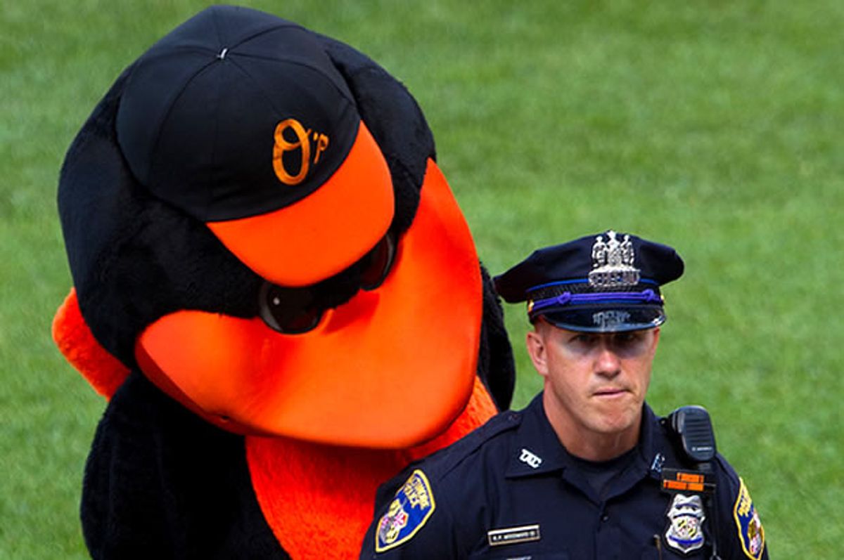  Baltimore Oriole mascot (<a href="https://www.flickr.com/photos/keithallison/7253530322" target="_blank">Keith Allison</a>/Flickr, Creative Commons license)       
