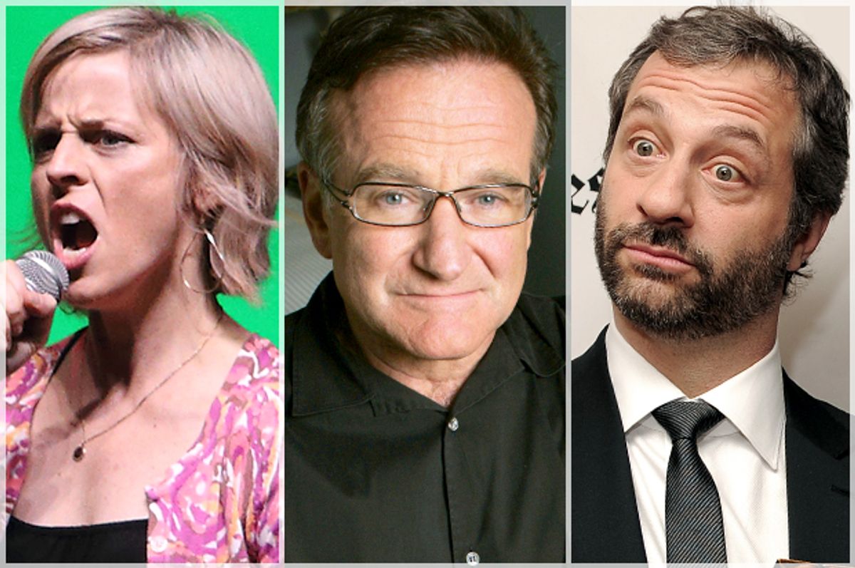 Maria Bamford, Robin Williams, Judd Apatow           (AP/John Davisson/Osamu Honda/Chris Pizzello)