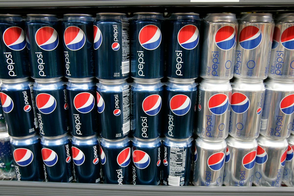 FILE - In this Feb. 9, 2009 file photo, Pepsi drinks are on display at JJ&amp;F Market in Palo Alto, Calif.  PepsiCo says its dropping aspartame from Diet Pepsi in response to customer feedback and replacing it with sucralose, another artificial sweetener commonly known as Splenda. The decision to swap sweeteners comes as Americans keep turning away from popular diet sodas. Coca-Cola said this week of April 20, 2015,  that sales volume for Diet Coke fell 5 percent in North America in the first three months of the year.(AP Photo/Paul Sakuma) (AP)