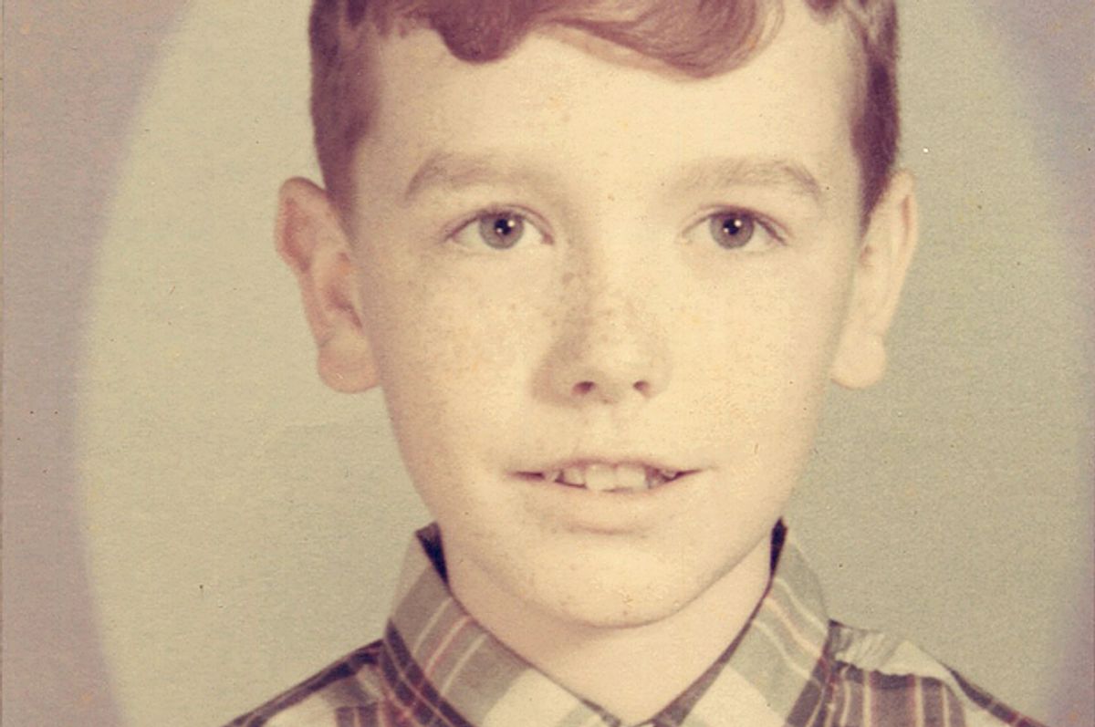 A photo of the author as a young boy
