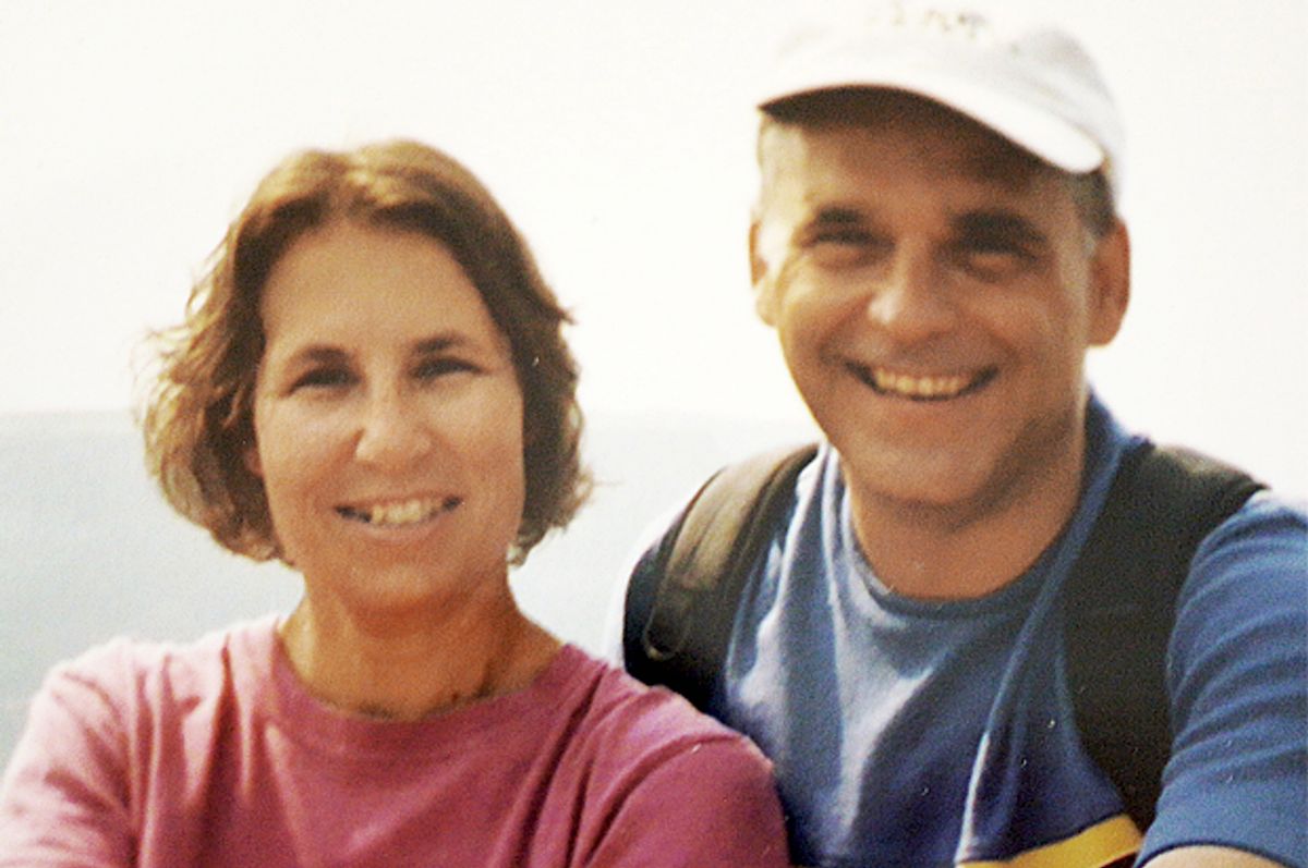 A photo of the author with his wife   