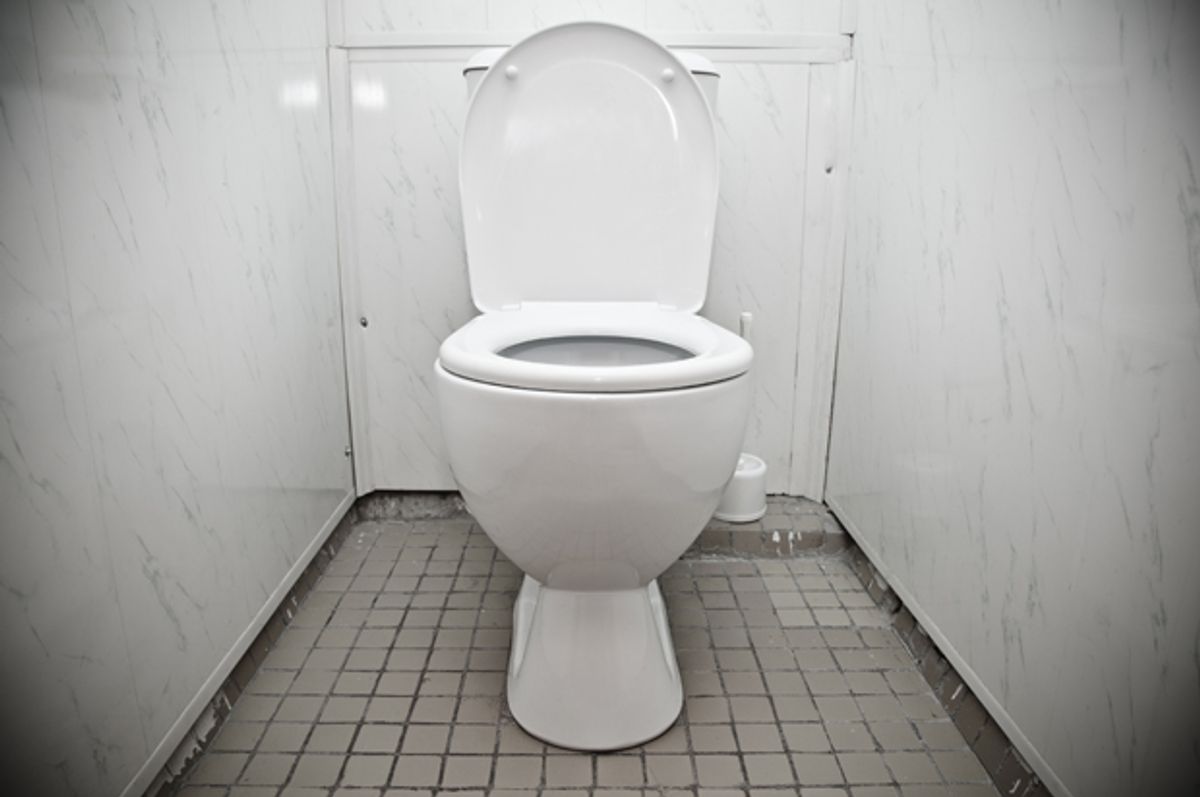    (<a href='http://www.shutterstock.com/pic-248906143/stock-photo-toilet-in-the-bathroom-of-economy-class-black-and-white-photo.html?src=dt_last_search-4'>Devin_Pavel</a> via <a href='http://www.shutterstock.com/'>Shutterstock</a>)