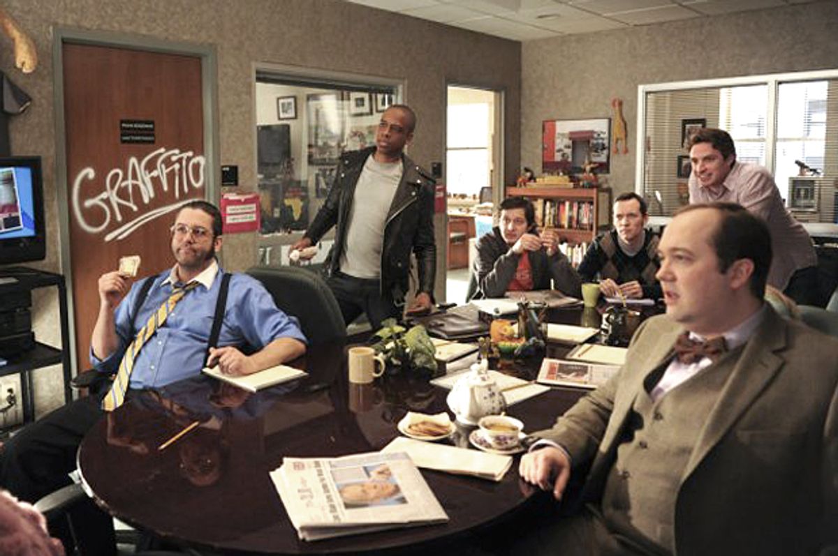 The writers' room in "30 Rock"      (NBC)