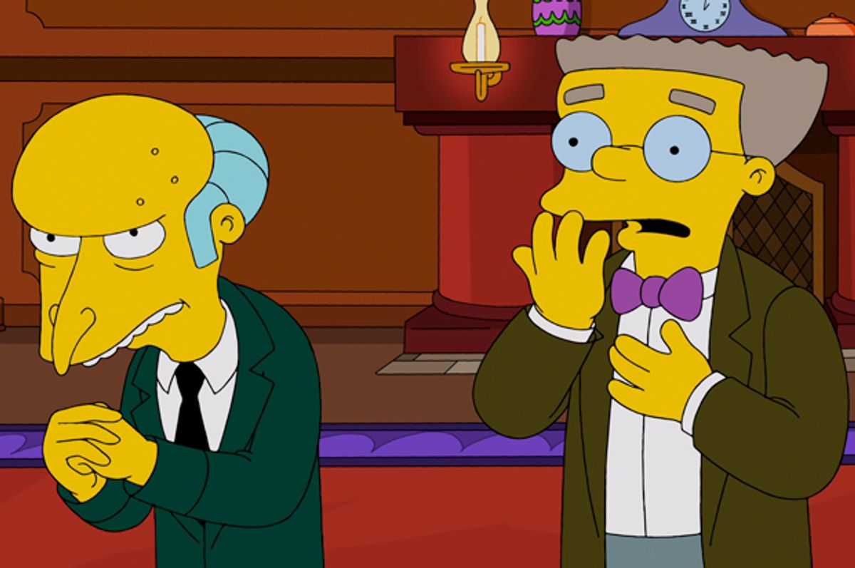 Mr. Burns and Smithers in "The Simpsons"       (Fox)