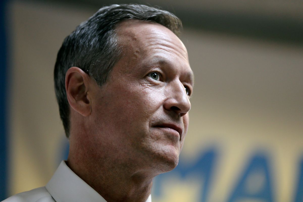 Democratic presidential candidate former Maryland Gov. Martin O'Malley speaks to supporters at his campaign headquarters, Saturday, May 30, 2015, in Des Moines, Iowa. (AP Photo/Charlie Neibergall) (AP)