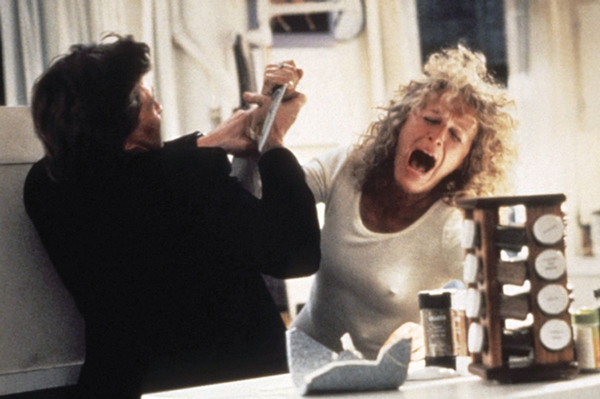 Michael Douglas and Glenn Close in "Fatal Attraction"    (Paramount Pictures)