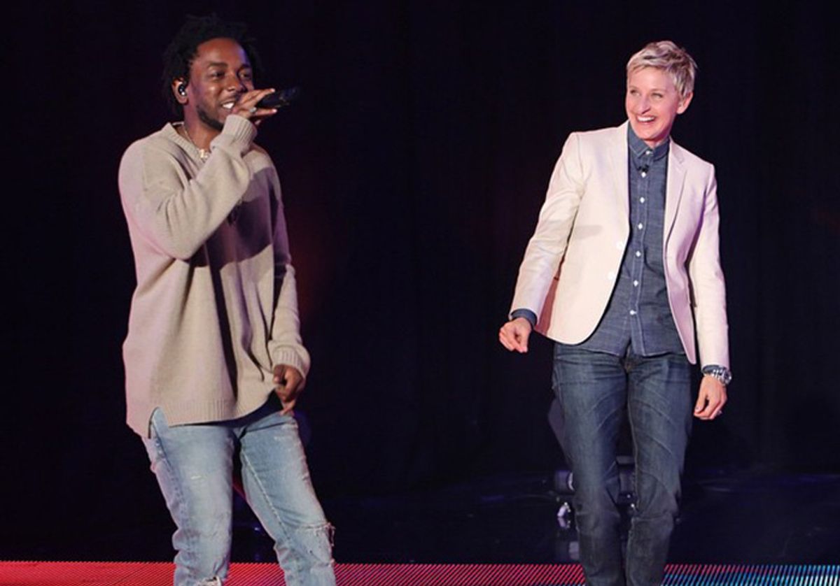  Kendrick Lamar and Ellen DeGeneres  (NBC)