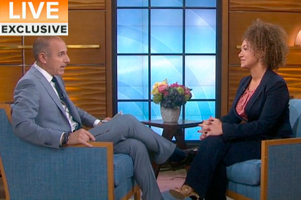 Matt Lauer interviews Rachel Dolezal on "Today," June 16, 2015         (Today)