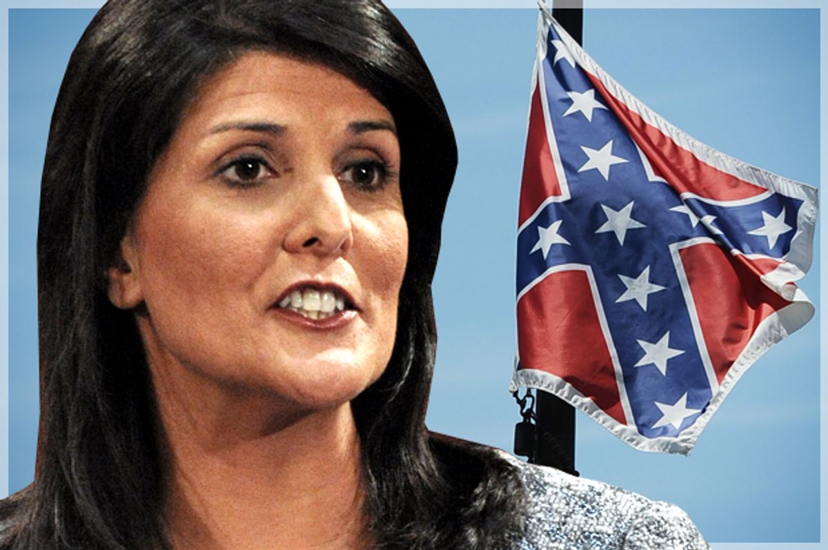 The true people of South Carolina" deface Nikki Haley's Facebook wall with  racist rants after Confederate flag decision | Salon.com