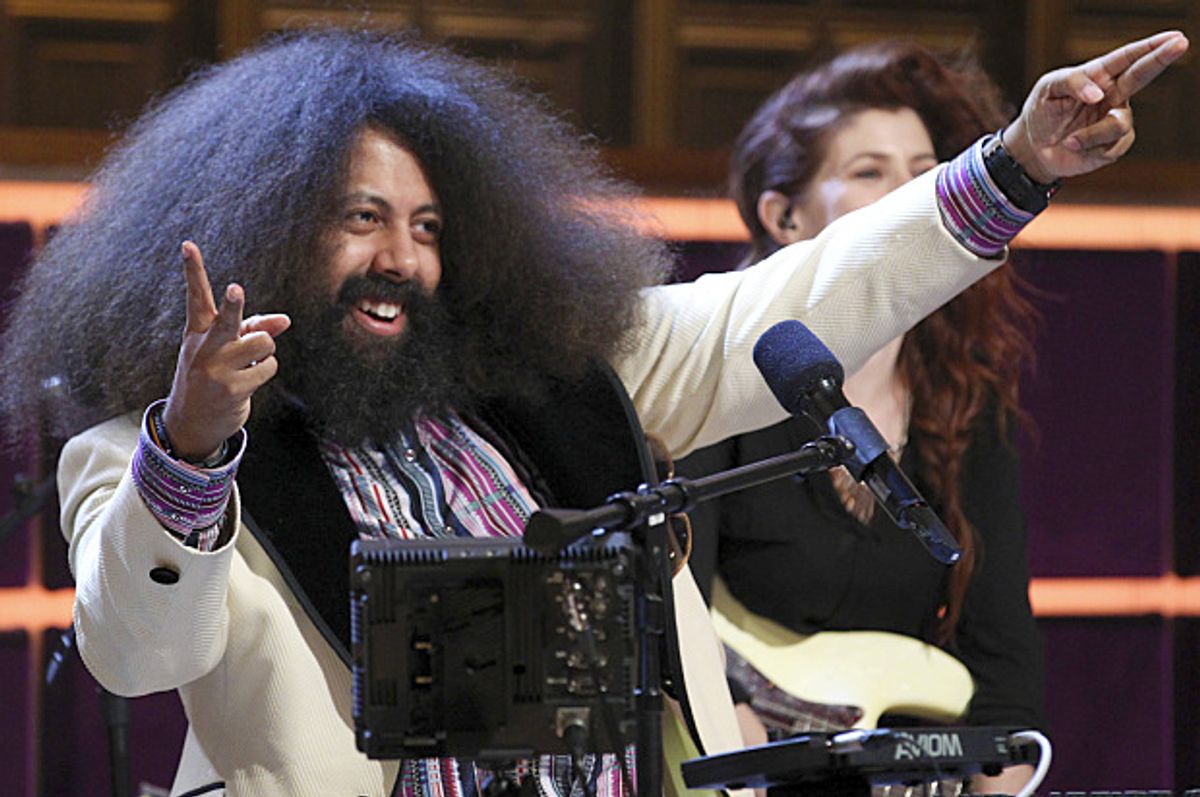 Reggie Watts on "The Late Late Show with James Corden"     (CBS/Sonja Flemming)