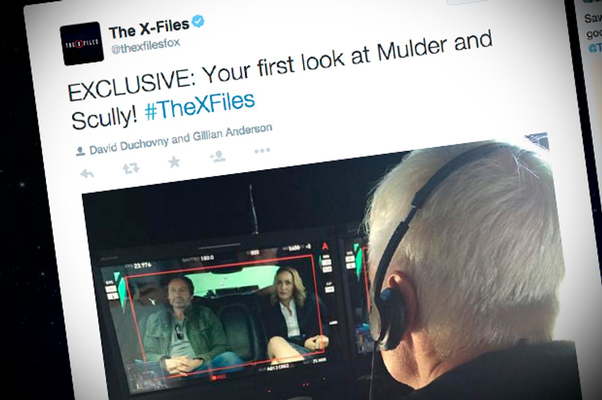  Chris Carter, Gillian Anderson and David Duchovny    (Salon Composite, Fox Twitter)
