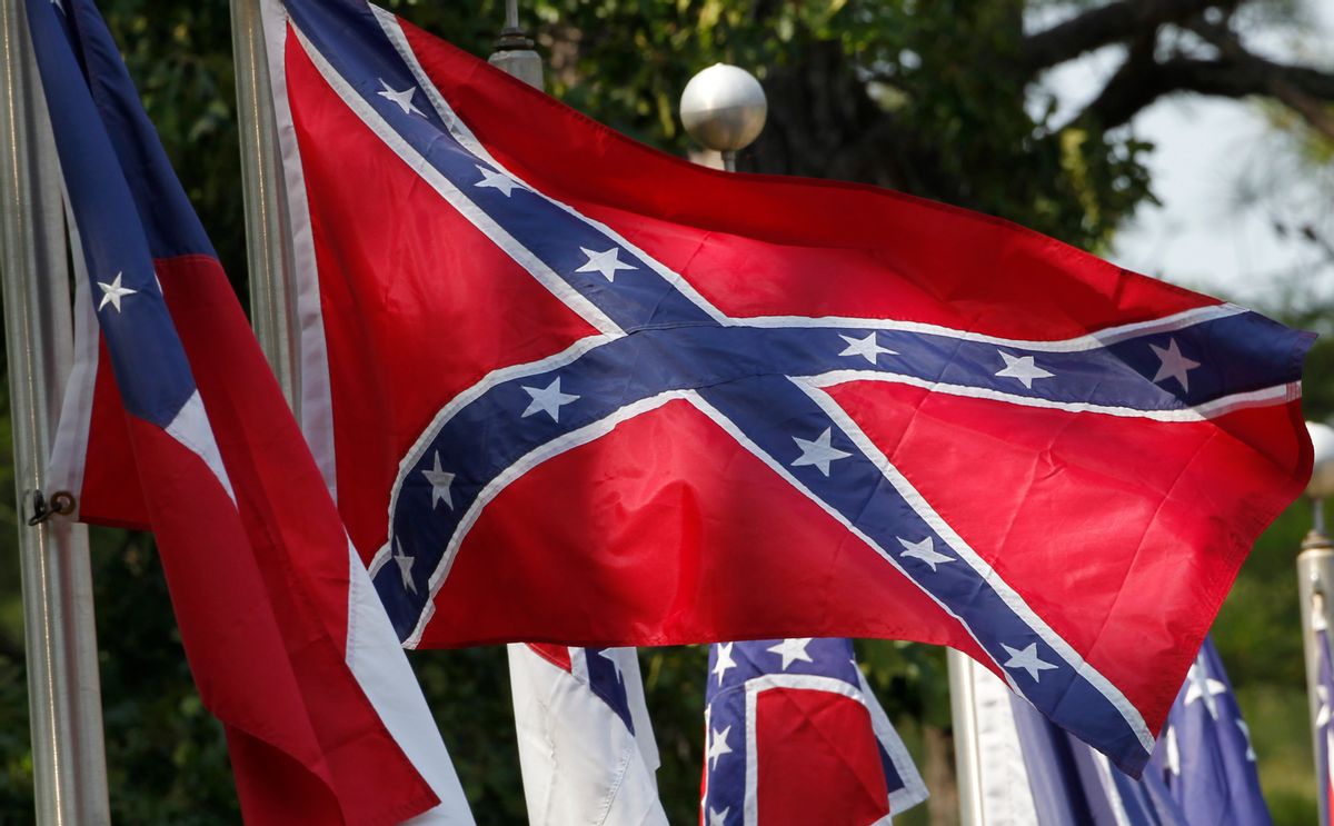 Confederate battle flags   (AP Photo/Dave Martin)