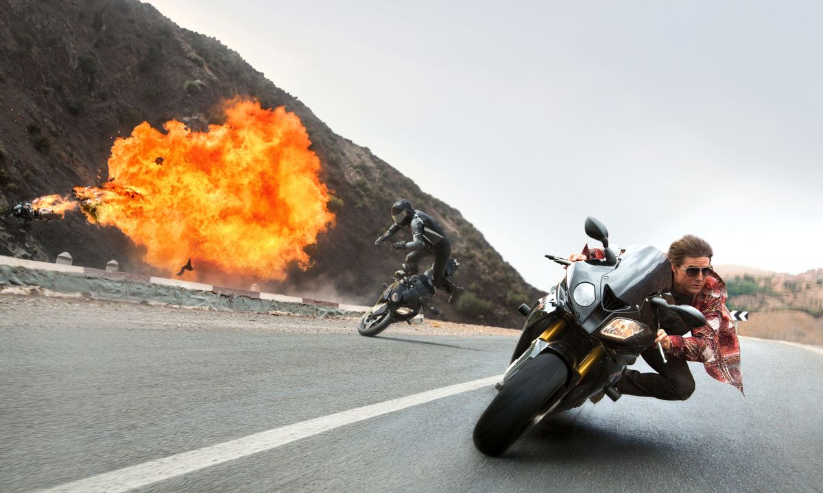In this image released by Paramount Pictures, Tom Cruise appears in a scene from "Mission: Impossible - Rogue Nation."  (Bo Bridges/Paramount Pictures and Skydance Productions via AP) (AP)