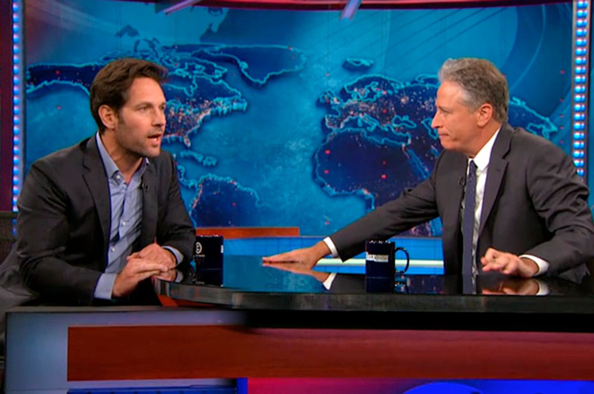 Paul Rudd on "The Daily Show With Jon Stewart"        (Comedy Central)