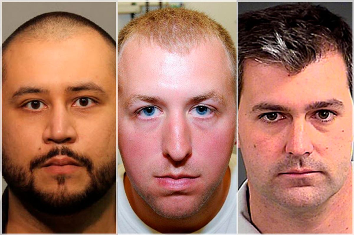 George Zimmerman, Darren Wilson, Michael Slager       (AP/Reuters)