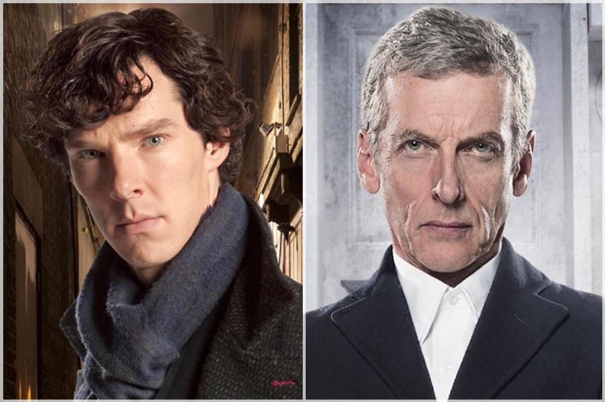 Benedict Cumberbatch in "Sherlock" and Peter Capaldi in "Doctor Who"   (BBC)