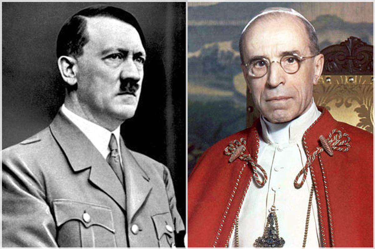 Adolf Hitler, Pope Pius XII   (Wikimedia)