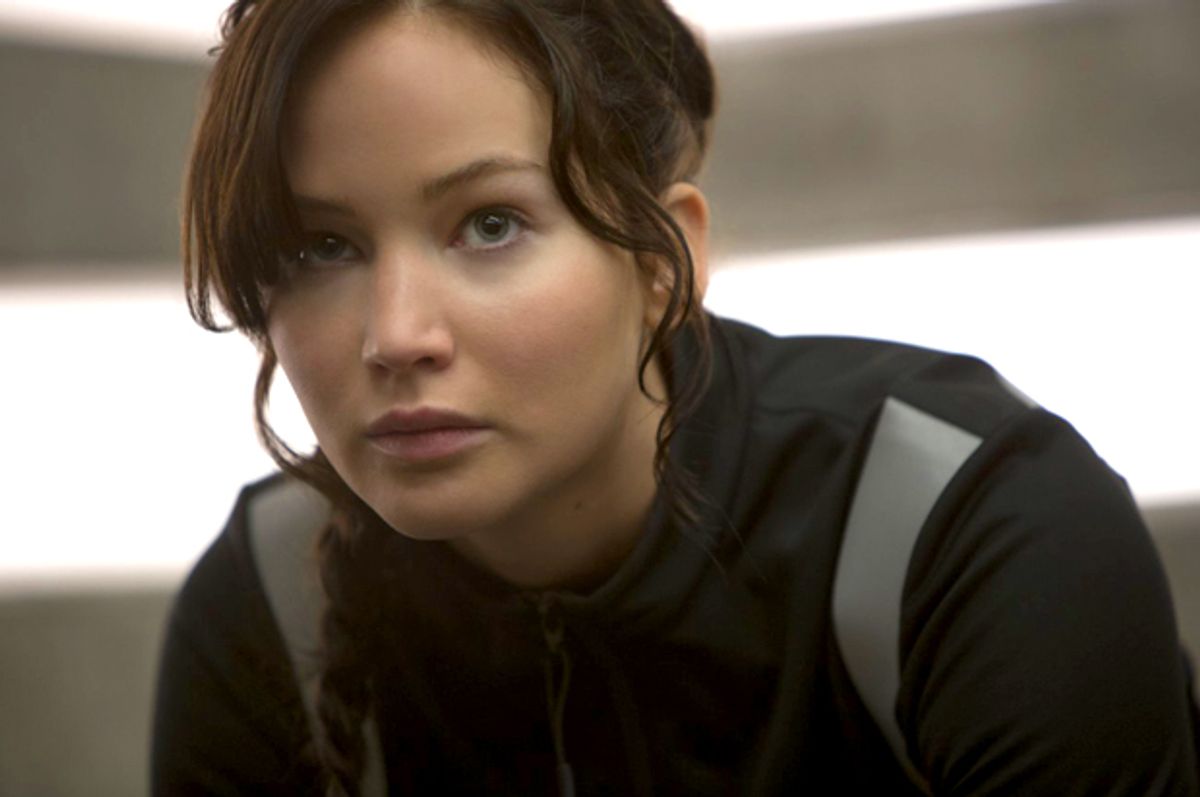 Jennifer Lawrence as Katniss Everdeen in "The Hunger Games"   (Lionsgate)