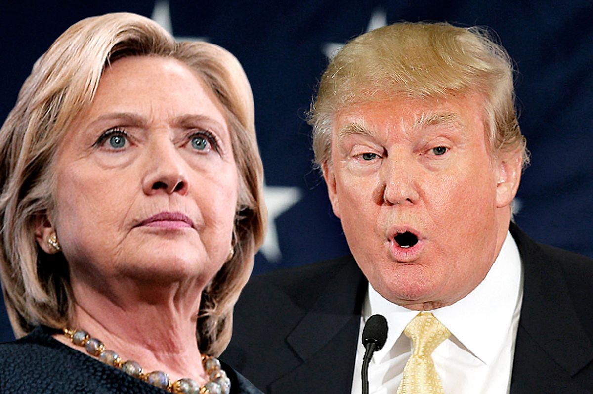 Hillary Clinton and Donald Trump (Reuters/Brian Snyder/Photo montage by Salon)
