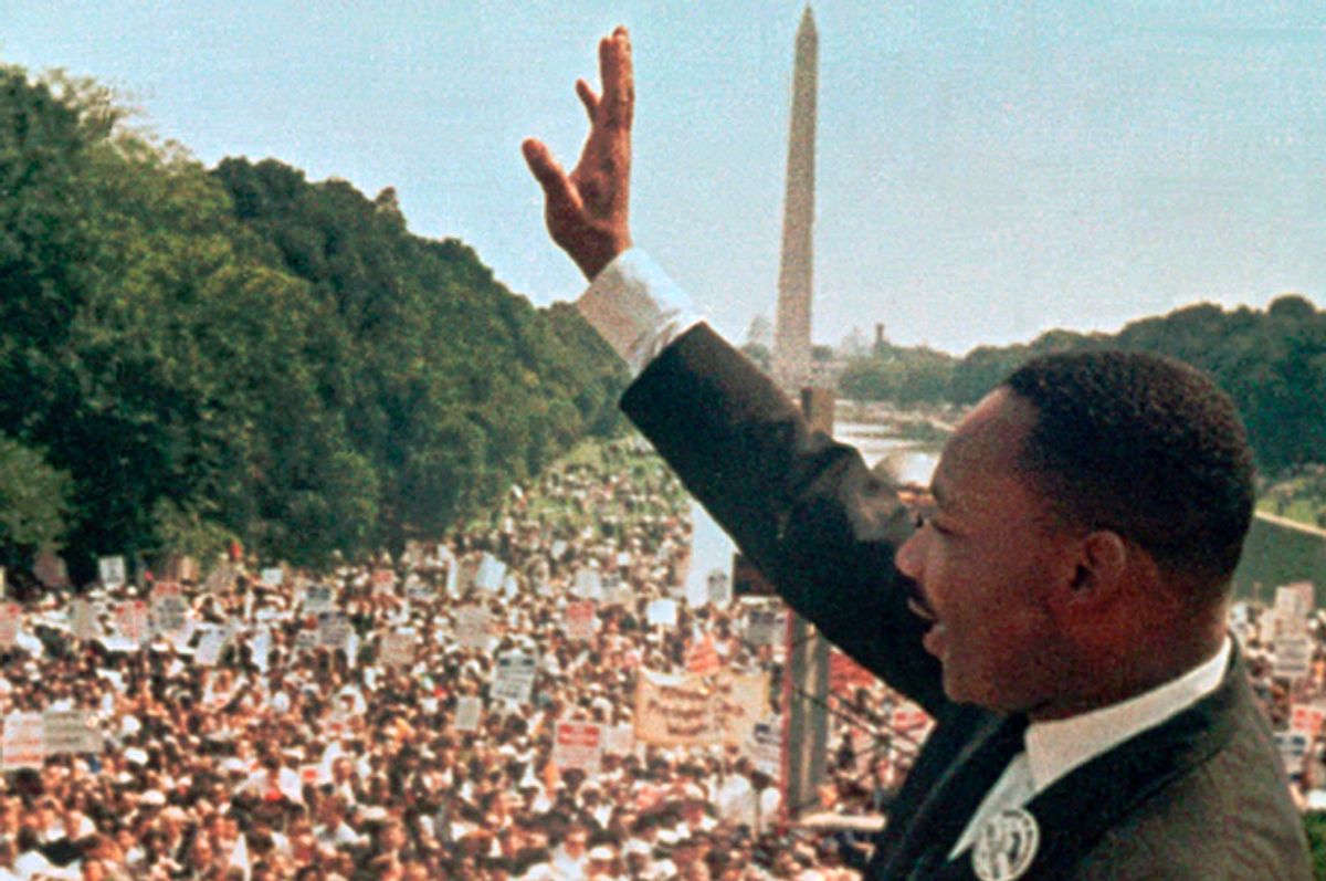 Dr. Martin Luther King Jr. at the March on Washington, Aug. 28, 1963.   (AP)