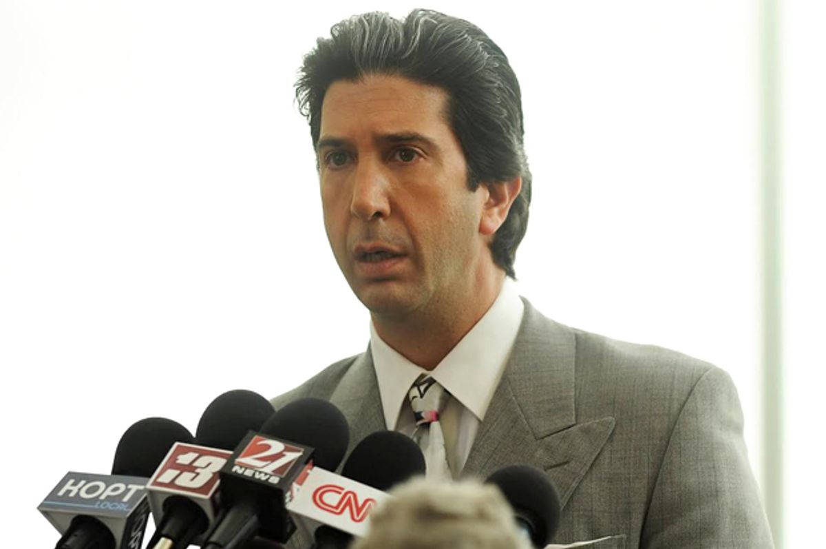 David Schwimmer as Robert Kardashian in "The People v. O.J. Simpson: American Crime Story" (FX)