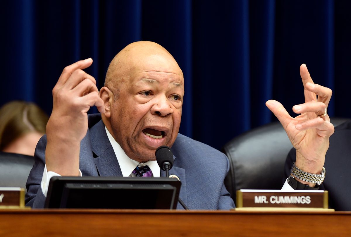 Rep. Elijah Cummings, D-Md. speaks on Capitol Hill in Washington, Thursday, Feb. 4, 2016. The State Department watchdog has found that former Secretary of State Colin Powell and the immediate staff of former Secretary of State Condoleezza Rice also received classified national security information on their personal email accounts, Rep. Elijah Cummings, D-Md. said Thursday, Feb. 4, 2016. (AP Photo/Susan Walsh) (AP)