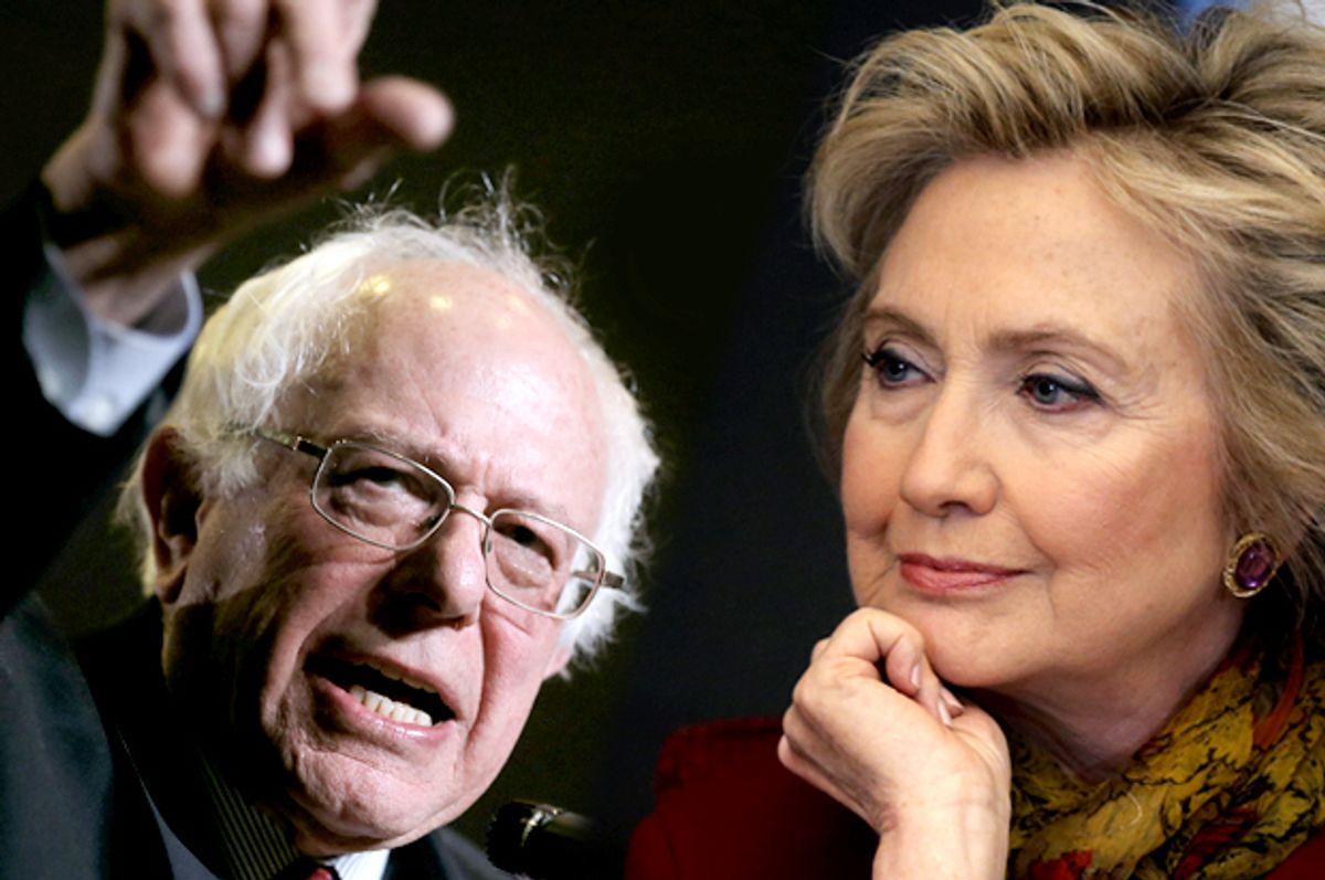 Bernie Sanders, Hillary Clinton   (Reuters/Jim Young/Mike Segar)