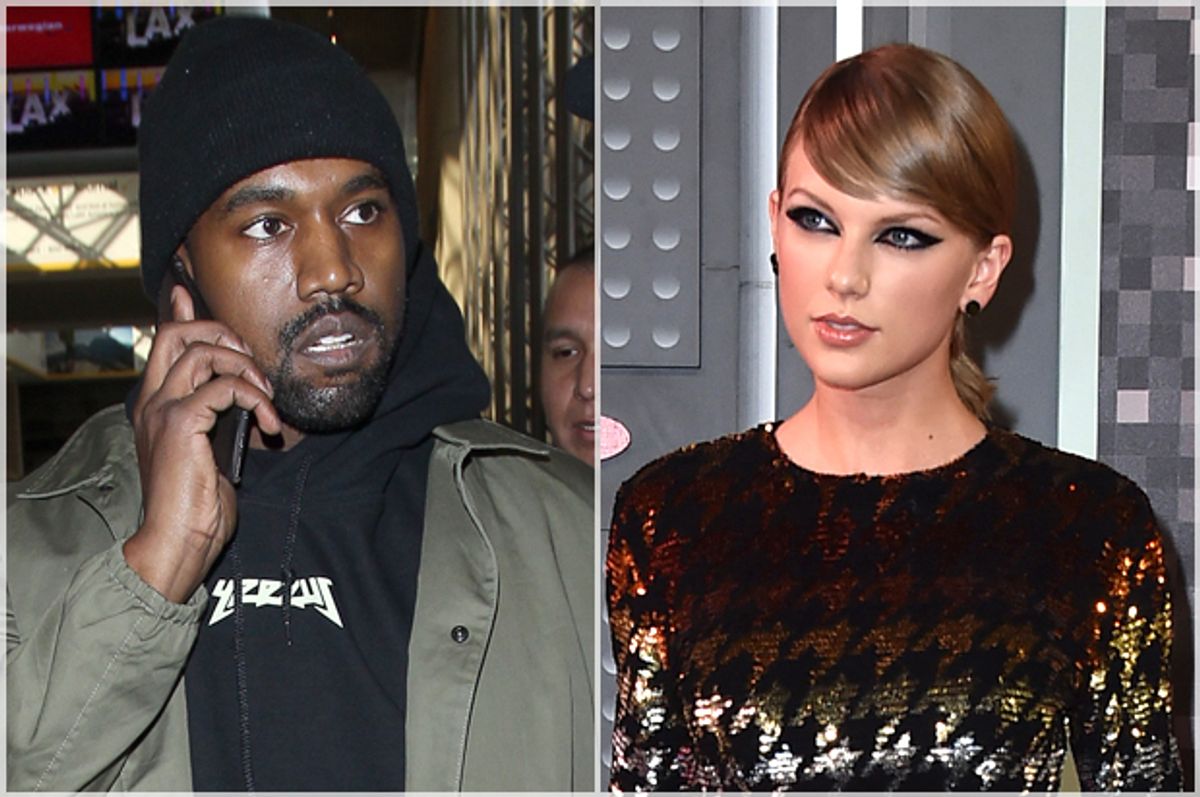 Kanye West, Taylor Swift   (AP/Vantagenews/Jordan Strauss)