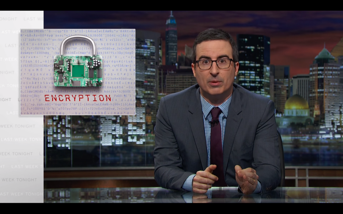 "Financial information, health records, dick pics": John Oliver puts the Apple/FBI dispute in perfect context