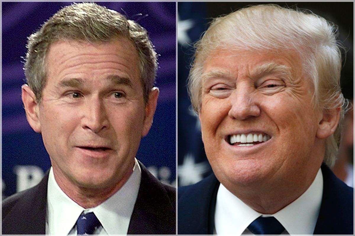 George W. Bush, Donald Trump   (Reuters/Jim Bourg)